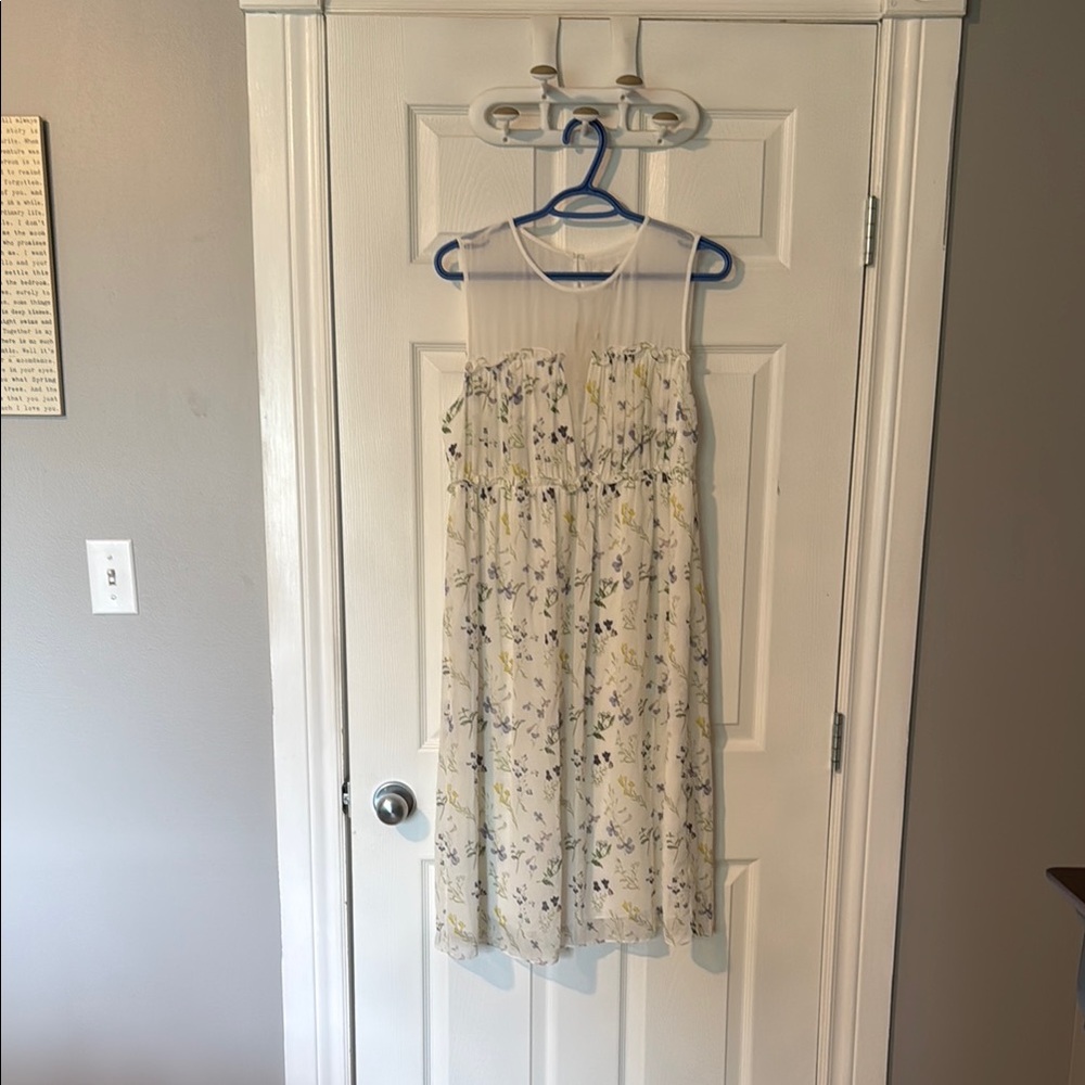 Max Studio Cream Tan Midi Sundress